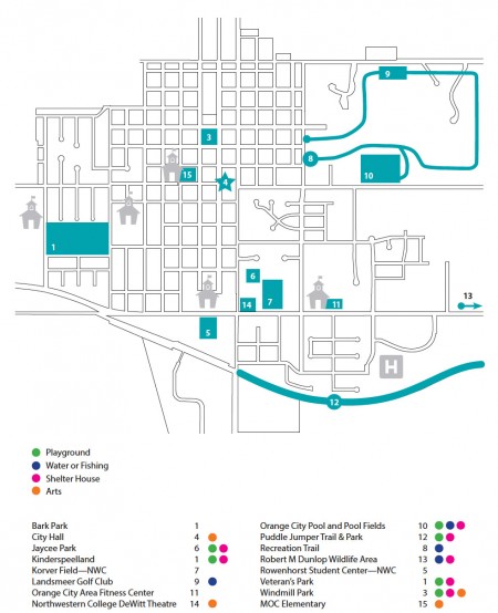 Parks & Recreation Locations – Orange City